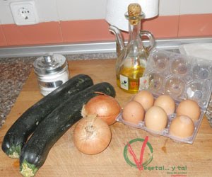 Ingredientes para el zarangollo.