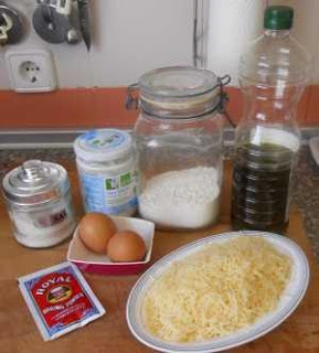 Ingredientes para las Arepas de queso.