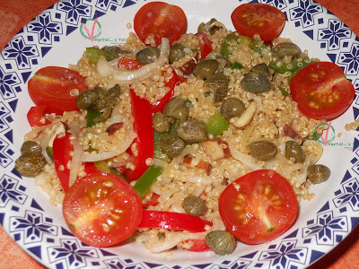 Ensalada tibia de quinoa.